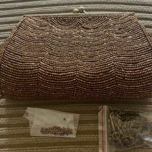 Vintage gold beaded bag